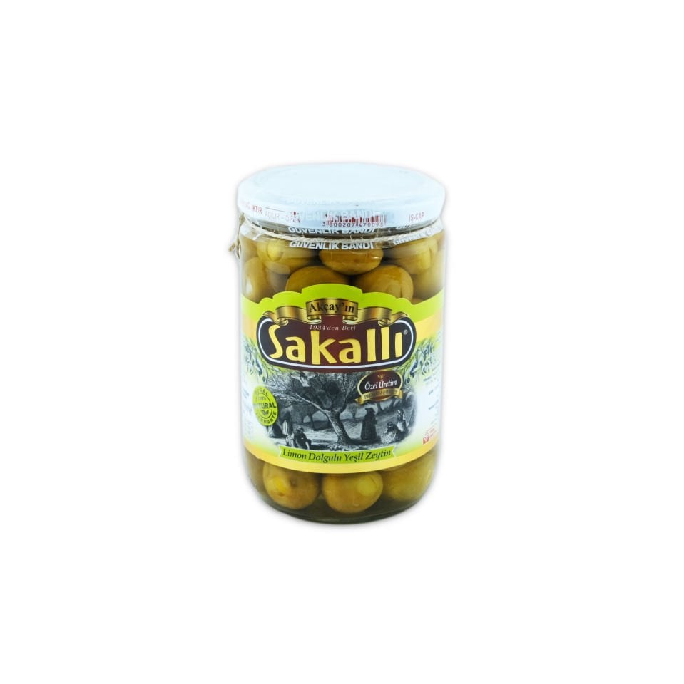 Limon Dolgulu Yeşil Zeytin 500 Gr. Kavanoz