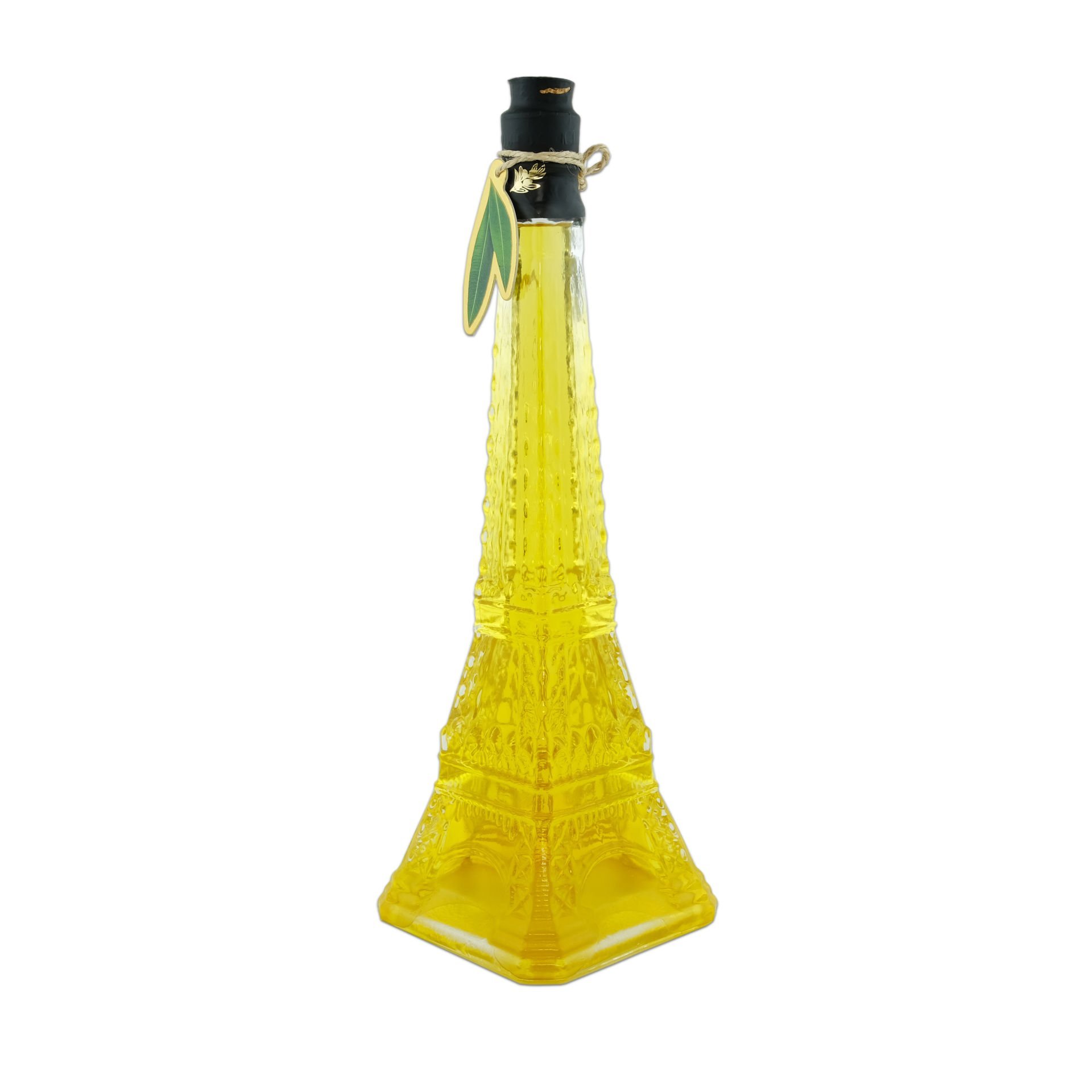 Soğuk Sıkım Sızma Zeytinyağı Eyfel Kulesi Şeffaf Cam Şişe 750 Ml.