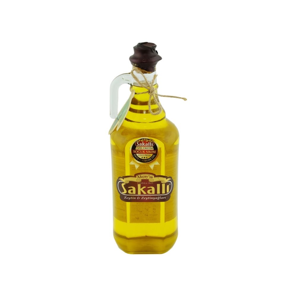 Soğuk Sıkım Sızma Zeytinyağı Tek Kulplu Şeffaf Cam Şişe 750 Ml.