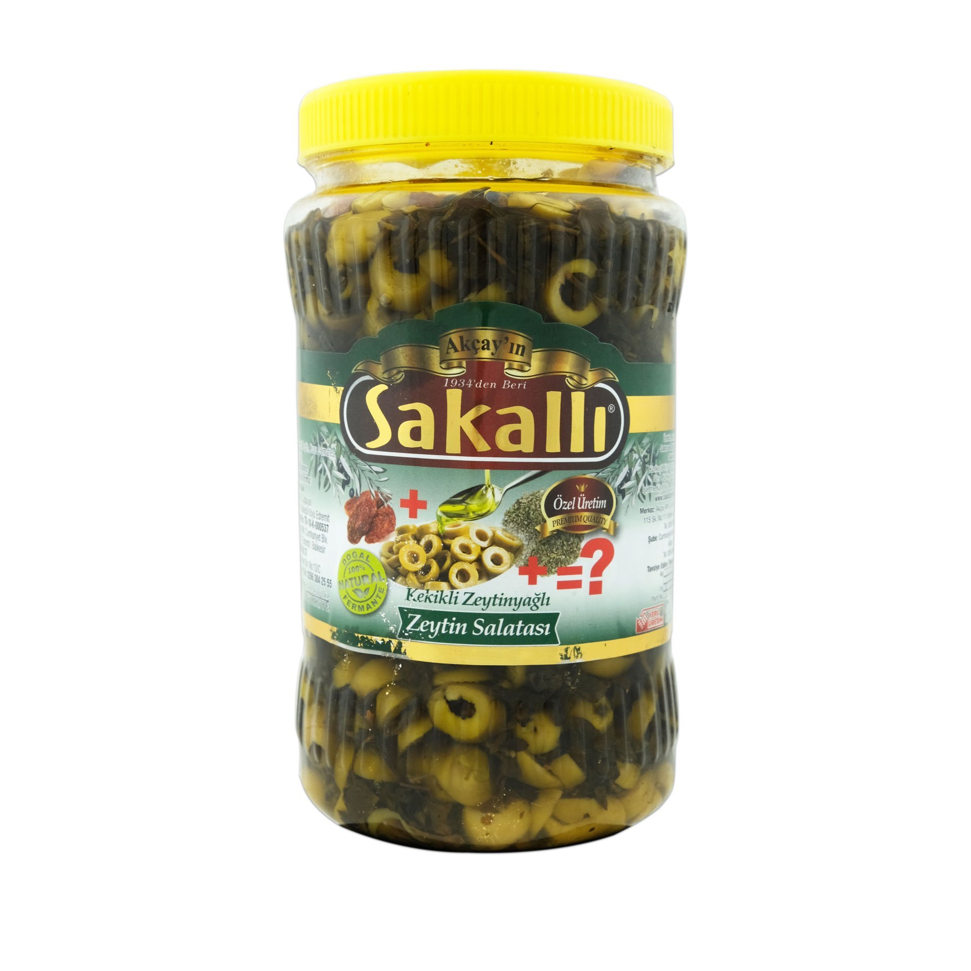 Gurme Serisi Kekikli Zeytin Salatası 1 Kg. Pet Ambalaj