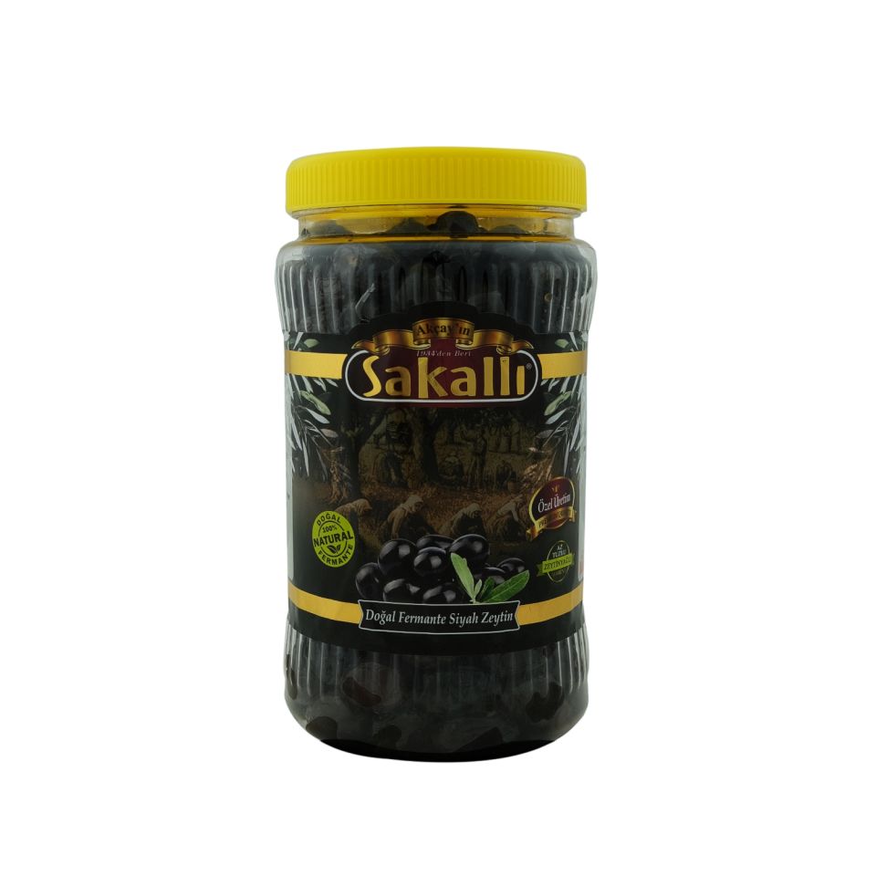 Gemlik Tipi Tirilye Sepet Sele Siyah Zeytin Pet Ambalaj 1 Kg