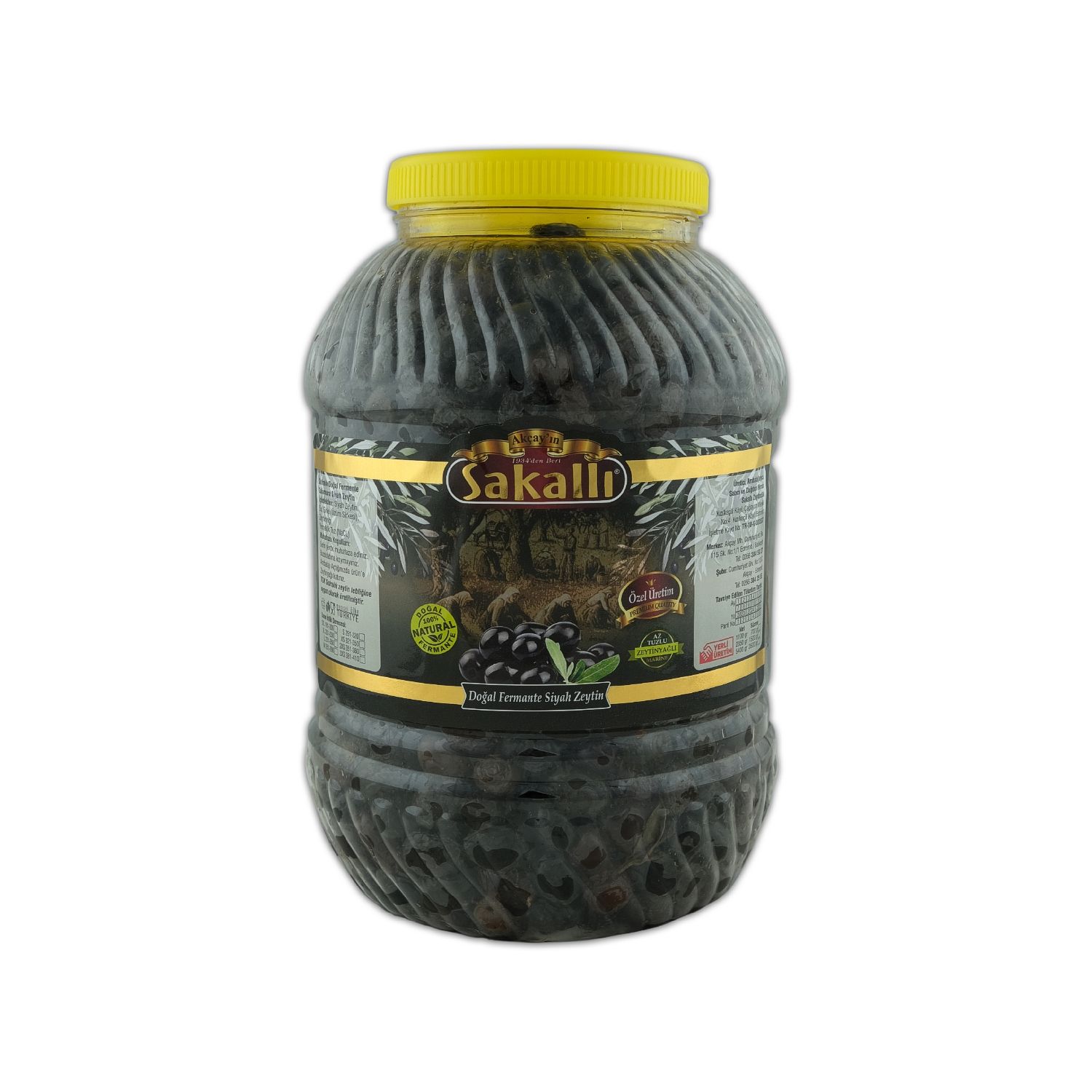 GEMLİK TİPİ SELE SİYAH ZEYTİN PET AMBALAJ (EKSELANS) 5 Kg